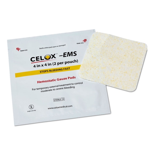 Celox Hemostatic Gauze Pad 4-inch